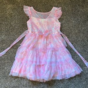 Pink Easter dress- girls size 7